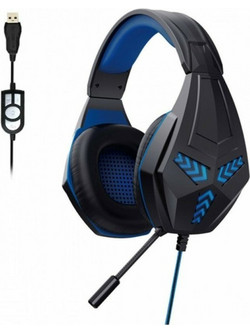 Komc G321 Gaming Headset Over Ear Black Blue