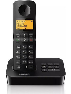 Philips D2651B Ασύρματο Τηλέφωνο με Ανοιχτή Ακρόαση Μαύρο