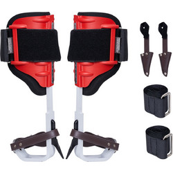 VEVOR Tree Climbing Spikes Climbing Spurs Gear Aluminium Arborist Equipment Red