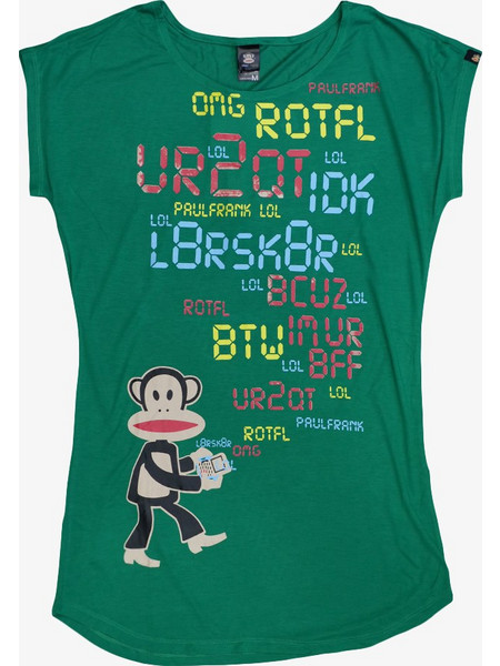 PAUL FRANK Women Digital T-Shirt - GREEN - 1020-1040-2008-GRN