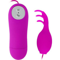 Baile Clitoris Stimulator Κλειτοριδικός Δονητής για Ζευγάρια με Τηλεχειριστήριο Ροζ