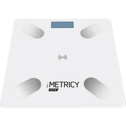 Metricy Active Smart Ζυγαριά με Λιπομέτρηση & Bluetooth White