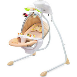 Caretero Bugies Relax Μωρού Κούνια με Μουσική έως 12kg Μπεζ