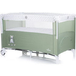 Chipolino Relax Παρκοκρέβατο 2 Επίπεδων με Στρώμα & Δίχτυ Aloe