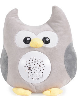 Night light and projector Plush Owl FM666-26
