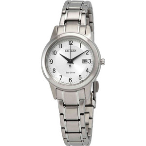 Citizen Eco-Drive Γυναικείο Ρολόι Solar με Ασημί Μεταλλικό Μπρασελέ FE1081-59B