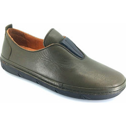 Boxer 98457 (χακί δέρμα) γυναικεία slip-on