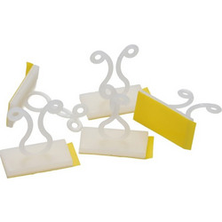 Bunny Clip cable organizer with adhesive socket 10 pieces