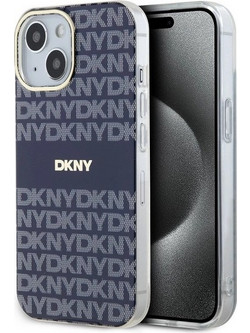 DKNY IML Mono & Stripe MagSafe case for iPhone 15 / 14 / 13 - blue