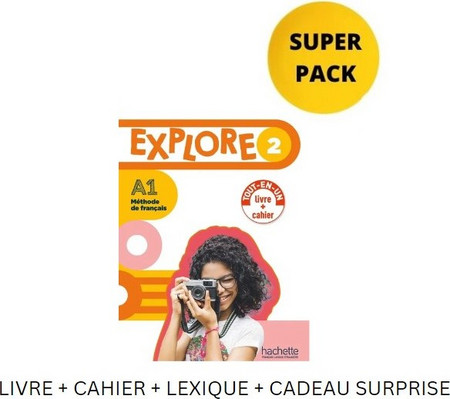 EXPLORE MINI 2 SUPER PACK (LIVRE + CAHIER + LEXIQUE + CADEAU SURPRISE)