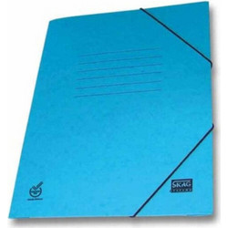 263740 Skag Ντοσιέ Λάστιχο 25x35cm (Α4) Γαλάζιο