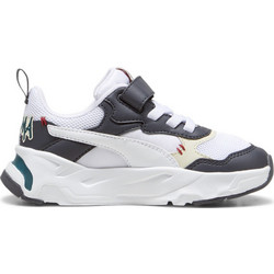 Puma Trinity Mid 90s AC Παιδικά Sneakers Λευκά Μαύρα Πετρόλ 398001-01