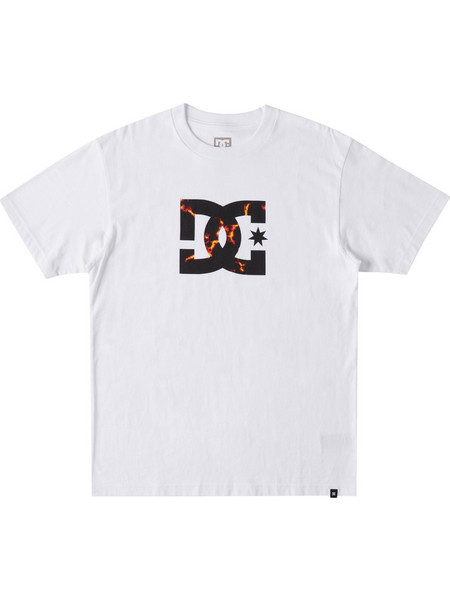 DC STAR FILL T-SHIRT WHITE FIRE