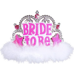 ΑΞΕΣΟΥΑΡ ΤΙΑΡΑ BRIDE TO BE ΜΕ ΠΕΤΡΩΜΑΤΑ ΚΑΙ ΠΟΥΠΟΥΛΑ