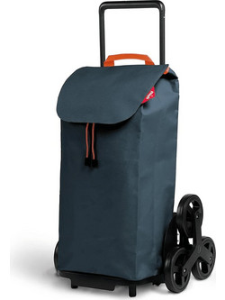 Καρότσι Λαϊκής Με 2 Τριπλές Ρόδες GIMI ITALY 52lt 41x35x93cm Μεταλλικό Αντοχή 30kg με Σάκο Πολυεστέρ