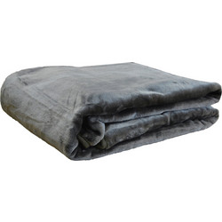 Κουβέρτα Βελουτέ King Size 240x260 5 Anthracite - Anna Riska