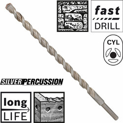 BOSCH ΤΡΥΠΑΝΙ ΜΠΕΤΟΥ ΕΝΙΣΧΥΜΕΝΟ SILVER PERCUSSION 12MM ΜΑΚΡΥ 40CM
