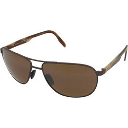 Maui Jim H728-01M Ανδρικά Γυαλιά Ηλίου Aviator Μεταλλικά Χρυσά με Καφέ Polarized Καθρέπτη Φακό