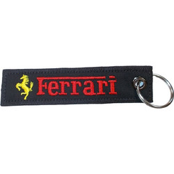 Υφασμάτινο μπρελόκ FERRARI με κέντημα FLAT