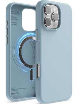 Θήκη Apple iPhone 16 Pro Max - Elago Magnetic Silicone Case Premium Σιλικόνης με MagSafe - Sky Blue (ES16MSSC69PRO-SBL)