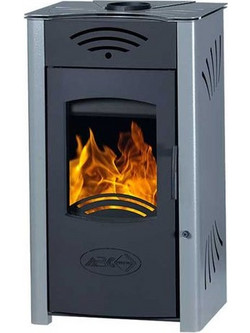 Colorato Vulkano Grey Ατσάλινη Ξυλόσομπα Καλοριφέρ 24kW
