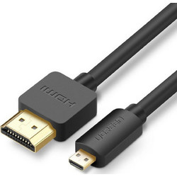 Ugreen Καλώδιο HDMI 2.0 HDMI Male to Micro HDMI Male 3m Black