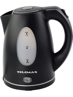 Telemax DG2000-1026 Βραστήρας 1.5lt 2200W Μαύρος