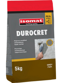 ISOMAT DUROCRET ΡΗΤΙΝΟΥΧΟ ΕΠΙΣΚΕΥΑΣΤΙΚΟ ΤΣΙΜΕΝΤΟΚΟΝΙΑΜΑ ΓΚΡΙ 5KG