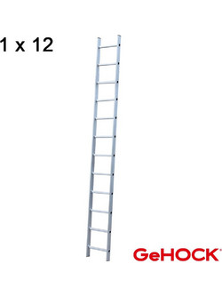 GeHOCK Μονή Σκάλα Αλουμινίου 12 Σκαλοπάτια 59-605012