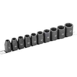 BORMANN Pro BHT7703 Σετ Καρυδάκια Αέρος 1/2 , 8,10,11,1213,14,15,17,19,21mm, 10τεμ