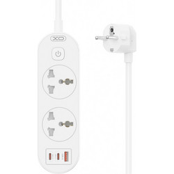 XO WL31 (EU) 30W 2AC + 1USB-A + 2USB-C με Διακόπτη