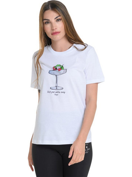 Target Γυναικεία κοντομάνικη μπλούζα Single Jersey ''Coctail'' S25-65100-01
