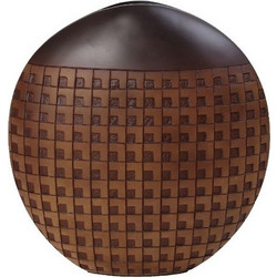Βάζο Ανάγλυφο Καφέ Resin 26x10x28cm FIK376 Espiel