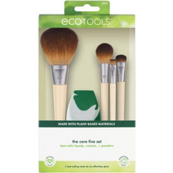 EcoTools Σετ Πινέλα και Σφουγγαράκι Μακιγιαζ Best Basic Core Five Makeup Brush & Sponge Set