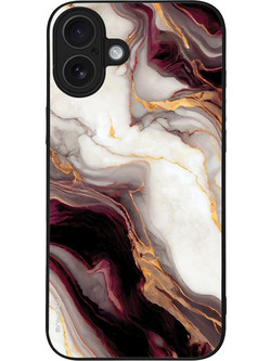 Sonique Marble Series Θήκη iPhone 16 Plus Μπορντώ