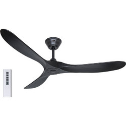 CasaFan Eco Genuino 152 MS-MS Ανεμιστήρας Οροφής 152cm 14W με Τηλεχειριστήριο Μαύρος