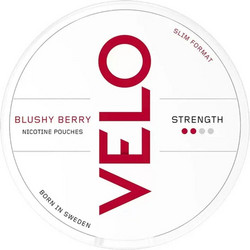 Nicotine Pouches VELO Blushy Berry slim 8 mg/gr