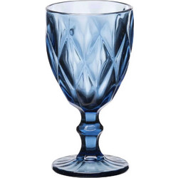 Cryspo Trio Σετ Ποτήρια Νερού Γυάλινα Κολωνάτα Kare Blue 320ml 6τμχ 52.701.53
