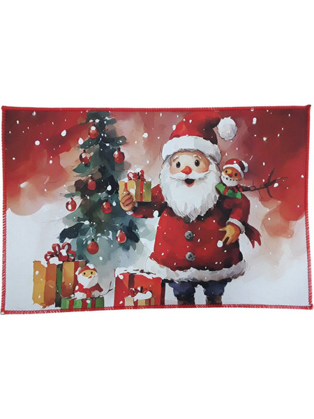 Χαλάκι Eξώπορτας Χριστουγεννιάτικο 60x40cm Santa 20500900001