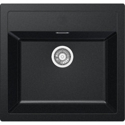 Franke Sirius SID 610-49 Ένθετος Νεροχύτης Γρανίτη Carbon Black 49x37cm