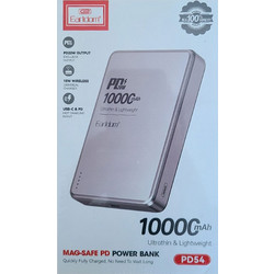 Earldom Powerbank ET-PB54 10000mAh Magsafe PD με Θύρα USB-C, ασημί