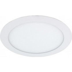 ΧΩΝΕΥΤΟ LED PANEL SLIM Φ225x20 18W 6500K 1630lm ΛΕΥΚΟ