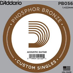 D'Addario PB056 Χορδή Ακουστικής Κιθάρας Phosphor Bronze 56"