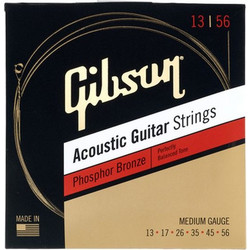 Gibson SAG-PB13 Σετ 6 Χορδές Ακουστικής Κιθάρας 80/20 Bronze 13-56" Extra Light Tension