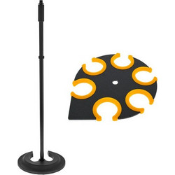 Roadworx 6 Mic Holder Stand Bundle II