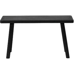 Πάγκος ξύλινος House Doctor Nadi Black Small l:81 cm, w:38 cm, h:43 cm