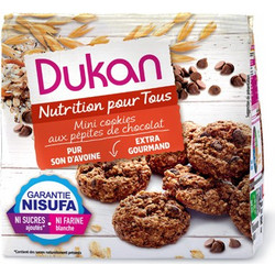 Dukan Mini Cookies Βρώμης με Κομμάτια Σοκολάτας 100gr