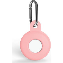 Θήκη σιλικόνης για AirTag Shockproof με γάντζο ασφαλείας Pink