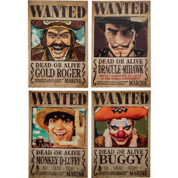 One Piece - Netflix Wanted Magnet (4 pack)