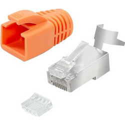 Cat.6A RJ45 modular plug for Cat.6A & Cat.7 solid data cable, 10-pack (LL-MP0078)